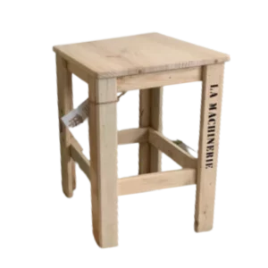 Tabouret bas bois brut Réf 105030