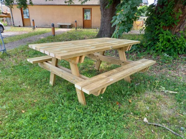 Table Pique Nique En Bois Traité La Machinerie - Association Iter